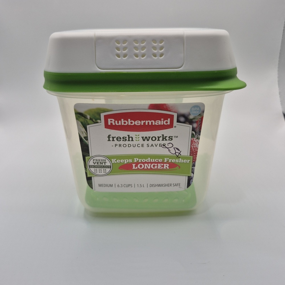 Rubbermaid FreshWorks Produce Saver Medium 6.3 cups Fresh Vent technology